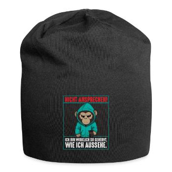 Nicht Ansprechen Ich Bin Wirklich So Genervt - Jersey-Beanie - Schwarz - Vorne