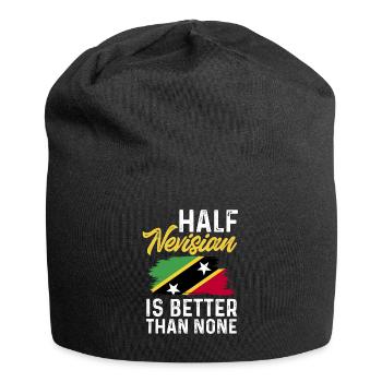 Flag of Saint Kitts and Nevis - Jersey Beanie - black - Front