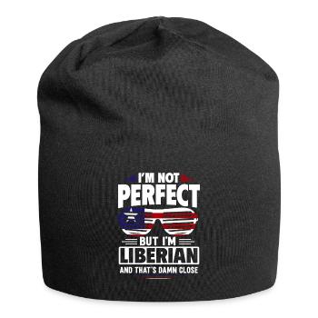 Liberia Flag Liberians - Jersey Beanie - black - Front