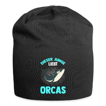 Dieser Junge Liebt Orcas Orcas Wal Orca Schützen M - Jersey-Beanie - Schwarz - Vorne