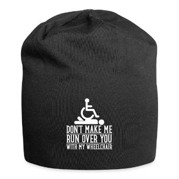 Fauteuil roulant Fauteuil roulant Handicap Drôle - Bonnet en jersey - noir - Devant