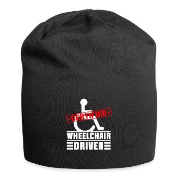 Fauteuil roulant Fauteuil roulant Handicap Drôle - Bonnet en jersey - noir - Devant