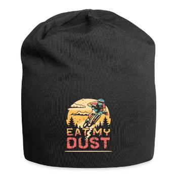 VTT Descente Mange ma poussière - Bonnet en jersey - noir - Devant