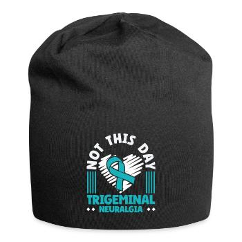 Nicht Heute Trigeminusneuralgie - Bewusstsein Für - Jersey-Beanie - Schwarz - Vorne
