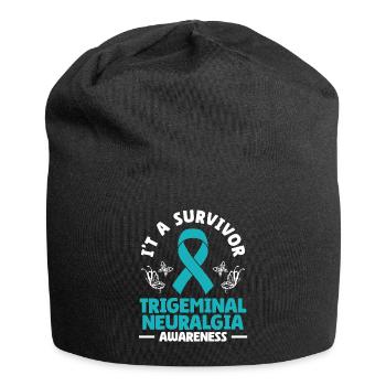 Ich Bin Ein Überlebender Trigeminusneuralgie - Jersey-Beanie - Schwarz - Vorne