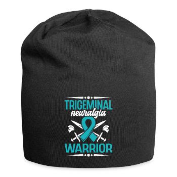 Monat Des Bewusstseins Für Gesichtsschmerzen Bei - Jersey-Beanie - Schwarz - Vorne