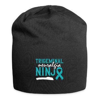 Trigeminusneuralgie Ninja - Monat Des - Jersey-Beanie - Schwarz - Vorne