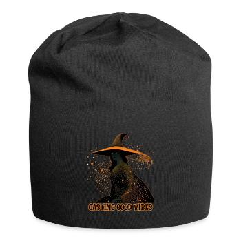 Hexen-Casting-Vibes, Halloween - Jersey-Beanie - Schwarz - Vorne