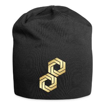 HEXAGONE - Bonnet en jersey - noir - Devant