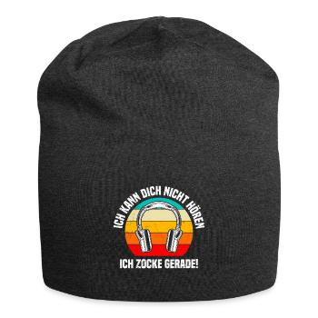 Gamer Headset Ich kann dich Nicht Hören Ich Zocke - Jersey-Beanie - Anthrazit - Vorne