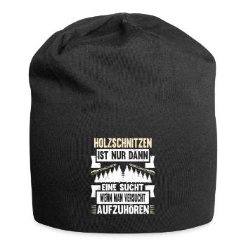 Zimmermann Schreiner Holz - Jersey-Beanie - Schwarz - Vorne