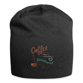 Coffee Therapist Teacher - Coffee Teacher School - Jersey Beanie - black - Front