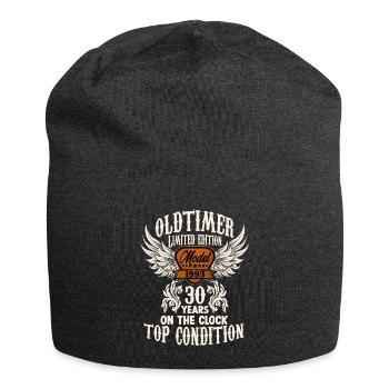 1993 vintage 30 years classic car birthday rocker - Jersey-Beanie - Anthrazit - Vorne