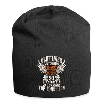 93 year old birthday outfit for classic car fans - Jersey-Beanie - Schwarz - Vorne