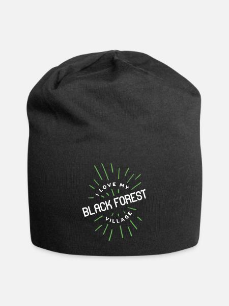 Black Forest Girl Village Country Egg Farmers - Jersey Beanie - black