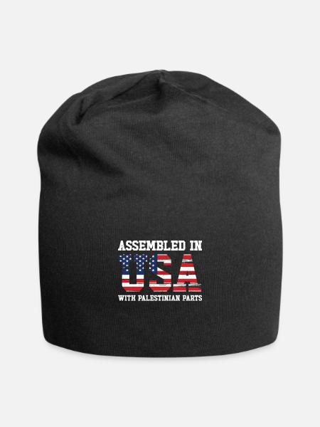 Patriote américain palestinien États-Unis - Bonnet en jersey - noir