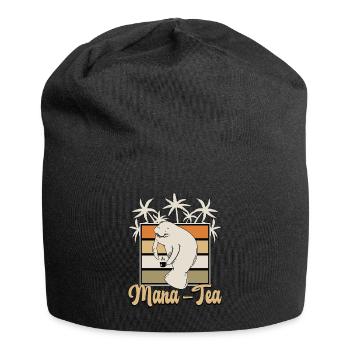 Dugong Mana-Tea Animaux marins Vaches de mer Lamantin - Bonnet en jersey - noir - Devant