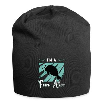 Dugong Je suis un fan de créatures marines amoureux des lamantins - Bonnet en jersey - noir - Devant