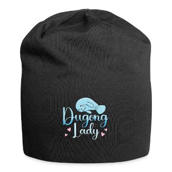 Dugong Lady Animaux marins Créatures marines Lamantin - Bonnet en jersey - noir - Devant