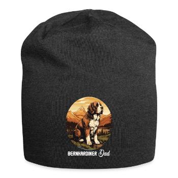 Dog St. Bernard - Jersey Beanie - charcoal grey - Front