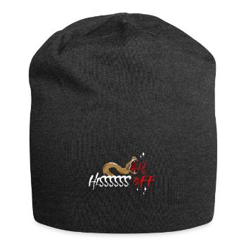 Reptile Collector Boa Snake Venomous Snake - Jersey Beanie - charcoal grey - Front