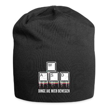 PC Video Gamer Dinge die Mich Bewegen Video Spiele - Jersey-Beanie - Schwarz - Vorne