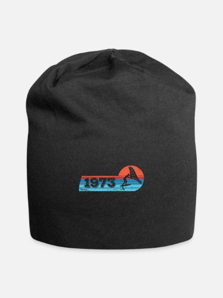 Wingfoil Surfer Anniversaire Vintage 1973 Né - Bonnet en jersey - noir