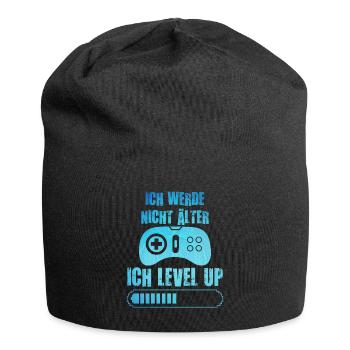 Video Spieler B-Day Werde nicht Älter Ich Level Up - Jersey-Beanie - Schwarz - Vorne