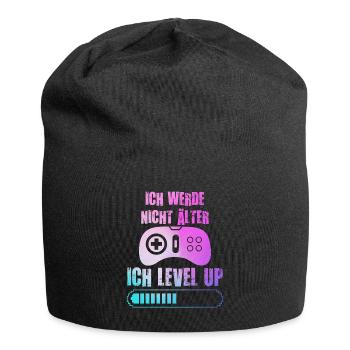 Video Spieler B-Day Werde nicht Älter Ich Level Up - Jersey-Beanie - Schwarz - Vorne
