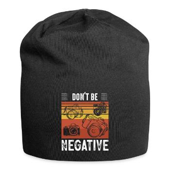 Appareil photo de photographie ne soyez pas négatif - Bonnet en jersey - noir - Devant