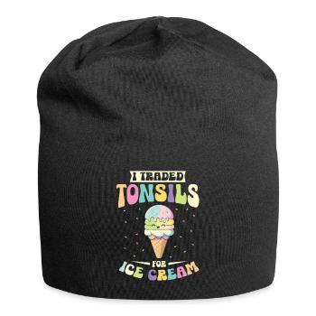 Tonsillectomy, recovery, tonsillectomy - Jersey Beanie - black - Front