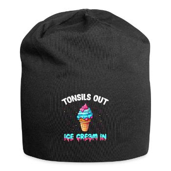 Tonsillectomy, recovery, tonsillectomy - Jersey Beanie - black - Front