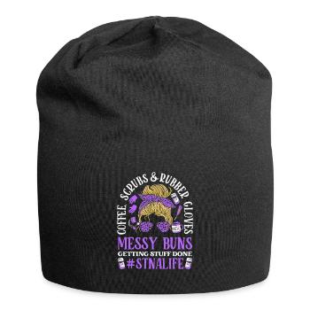 Coffee Scrubs Nurse's Assistant - Jersey Beanie - black - Front