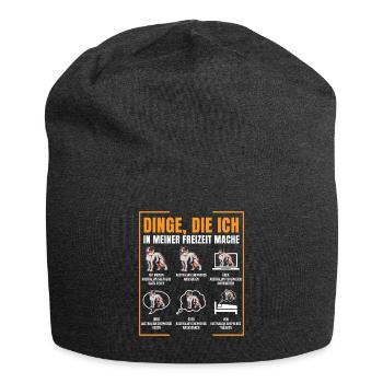 Australian Shepherd - Jersey-Beanie - Anthrazit - Vorne