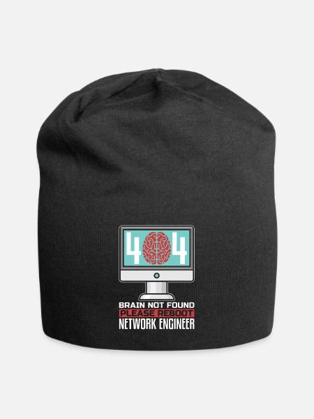 Network Engineer 404 Brain Not Found Programmer - Jersey-Beanie - Schwarz