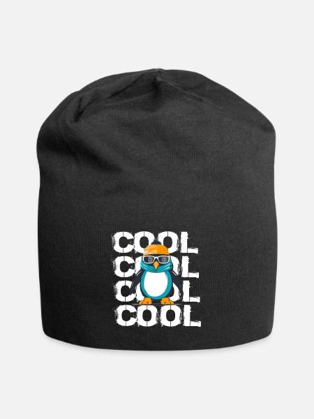 Pinguin Cool für Pinguin Fan Tierpfleger - Jersey-Beanie - Schwarz