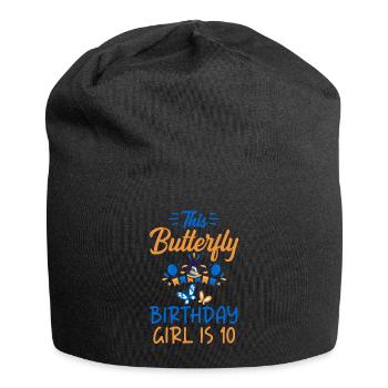 Cadeaux d’amant de papillons - Bonnet en jersey - noir - Devant