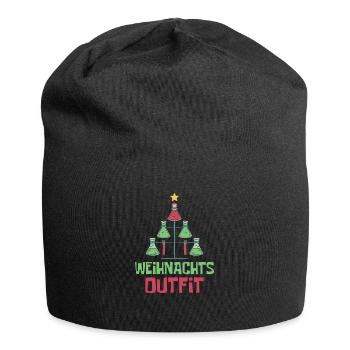 Weihnachten Geschenk Wissenschaft Weihnachtsoutfit - Jersey-Beanie - Schwarz - Vorne