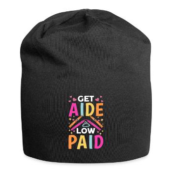 Parapro Teacher Assistant Paraprofessionales - Jersey Beanie - black - Front