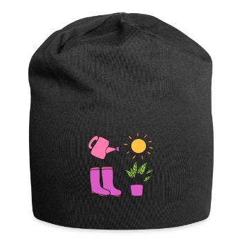Botanisch Gärtner - Jersey-Beanie - Schwarz - Vorne