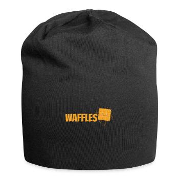 Waffles leckerer Teig wird zum Gebäck - Jersey-Beanie - Schwarz - Vorne