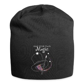 Sorcier Chapeau Tricksters Magicien Spectacle de magie - Bonnet en jersey - noir - Devant