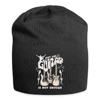 Gitarre, E-Gitarre lustiger Spruch Gitarrenspieler - Jersey-Beanie - Schwarz - Vorne