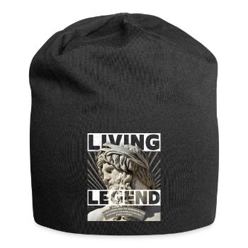 Dieu grec, fête des pères, légende vivante dictant - Bonnet en jersey - noir - Devant