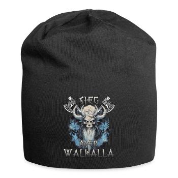 Geschenk für Wikinger Fans Nordische Krieger - Jersey-Beanie - Schwarz - Vorne