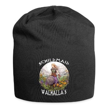 Valhalla Maiden's Gift for Freya's Warriors - Jersey Beanie - black - Front