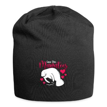 Dugong Sauver Les Lamantins Animaux Marins Vache De Mer - Bonnet en jersey - noir - Devant
