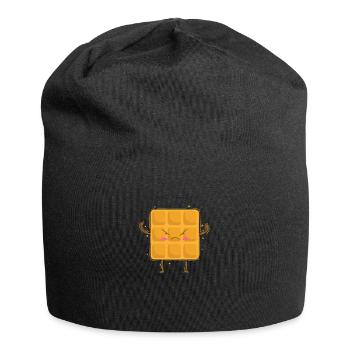 starke Waffel Bäcker Gebäck Teig - Jersey-Beanie - Schwarz - Vorne