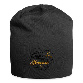 Esthéticienne, Soins de la peau, Beauté, Dermantologue, - Bonnet en jersey - noir - Devant
