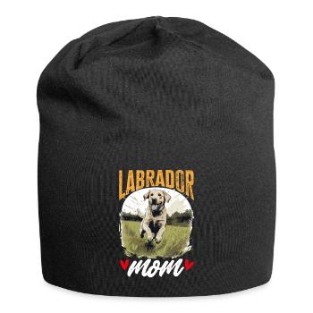 Labrador Dog Breed Pet - Labrador Mom - Jersey-Beanie - Schwarz - Vorne